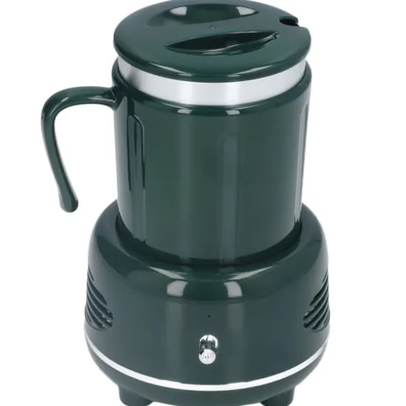 Cooler Warmer Cup Snabbkylning Uppvärmning Enkel kontroll Böjt handtag Halkskyddade kuddar Kaffevärmare för kaffebjörn Flaska Grön