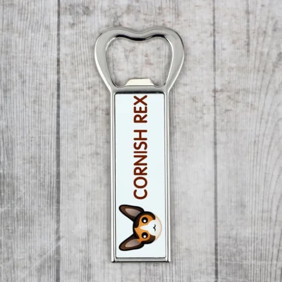 Cornish Rex - öppnare med grafik och märket Art-Dog