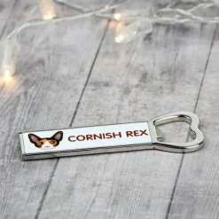 Cornish Rex - öppnare med grafik och märket Art-Dog