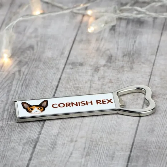 Cornish Rex - öppnare med grafik och märket Art-Dog