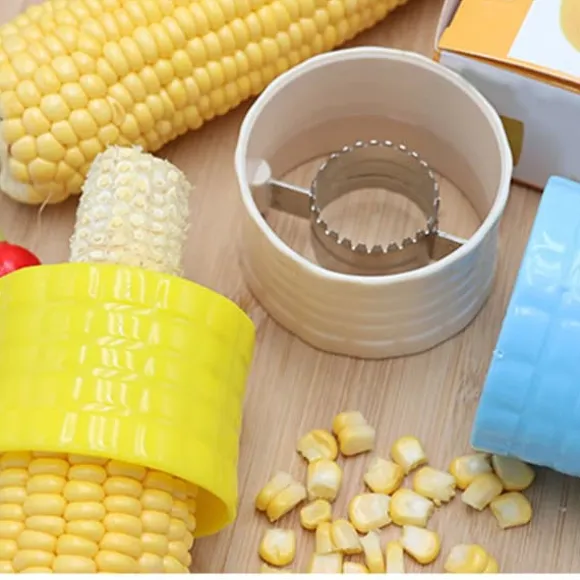 Corn Peeler 304 Rostfritt stål Cob Stripper Majskärnor Ta bort verktyg för hemkök Gul