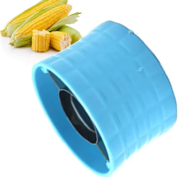 Corn Peeler 304 Rostfritt stål Cob Stripper Majskärnor Ta bort verktyg för hem kök Lake Blue