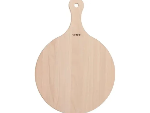 Cozze® pizzaskärbräda med handtag Ø350 mm bok