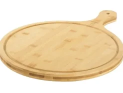 Cozze®pizza skärbräda med handtag Ø350x20 mm.