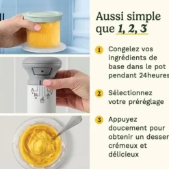 CUISINART Glassmaskin - ICEFD10E - Kapacitet 3 x 240 ml - 250 W