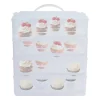 Cupcake-bärare, bärbar design, 4-lagers kapacitet,Klar