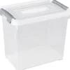 Curver 243859 Förvaringslåda HANDY stapelbar (L x B x H) 294 x 194 x 254 mm Transparent, Silver 1 st