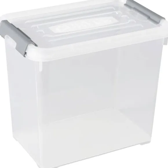 Curver 243859 Förvaringslåda HANDY stapelbar (L x B x H) 294 x 194 x 254 mm Transparent, Silver 1 st