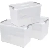 Curver 240682 Plastlåda HANDY sluten, stapelbar (B x H x D) 400 x 390 x 600 mm Transparent 3 st