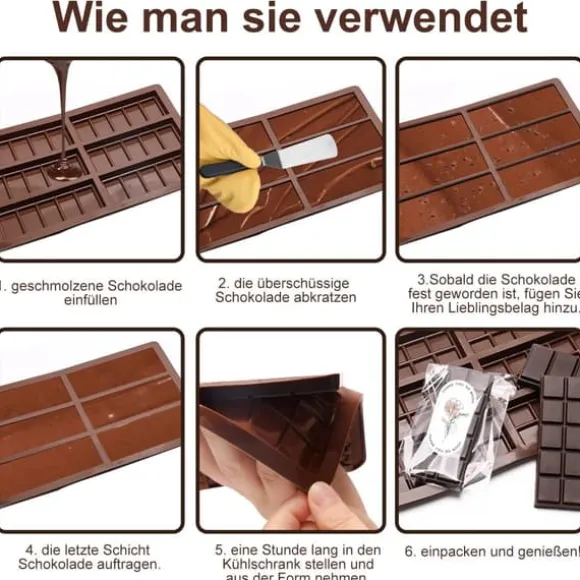 DAILIENFUS Silikon Dubai Chokladform Set med Tillbehör