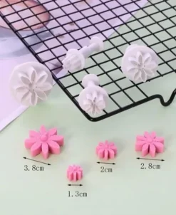Daisy Tusensköna Utstickare Plunger 4 st - BakeCake