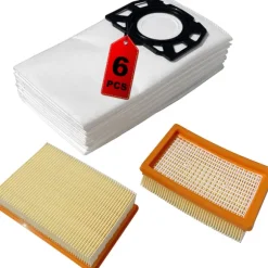 Dammpåsfilter för Kärcher WD4 WD5 WD6 p WD5 p WD6 p Premium MV4 MV5 MV6