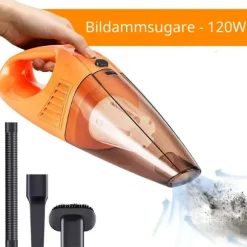 Dammsugare till Bilen - Portabel Effektiv Bildammsugare Orange