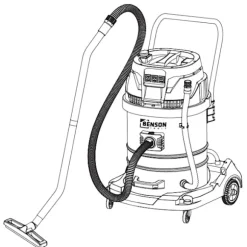 Dammsugare våt/torr 60 liter 2000W