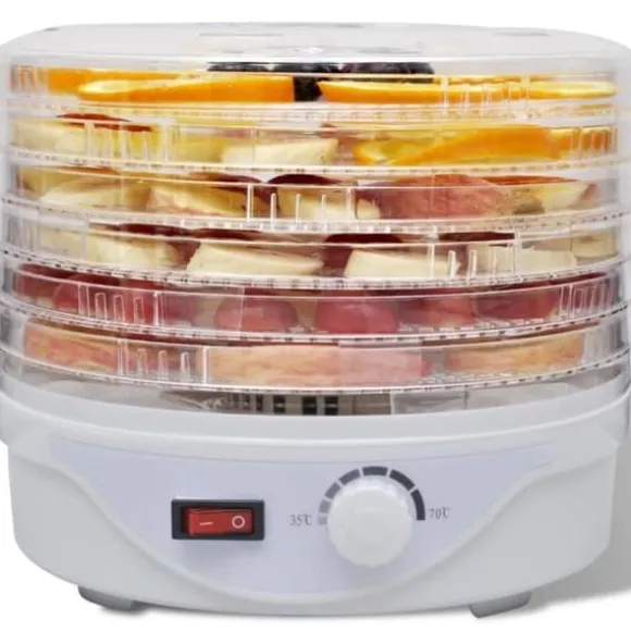 Dehydrator med 6 stapelbara brickor (runda)