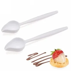Dekorationssked för desserttallrikar 2 st