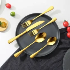 100-delar Silverbestickset, Rostfritt Stål, Bestick för 20 personer, Högkvalitets, Tålig och Eleganta Utseende