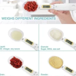 Digital Köksvåg med Sked Skopa Skedvåg 500g/0,5g Matlagning