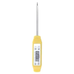 Digital mattermometer med hög precision - automatisk kalibrering, pennstil, gul