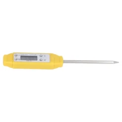 Digital mattermometer med hög precision - automatisk kalibrering, pennstil, gul