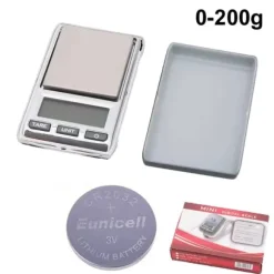 Digital mini våg 0,01g - 200g ink batteri CR2032 pocketscale .