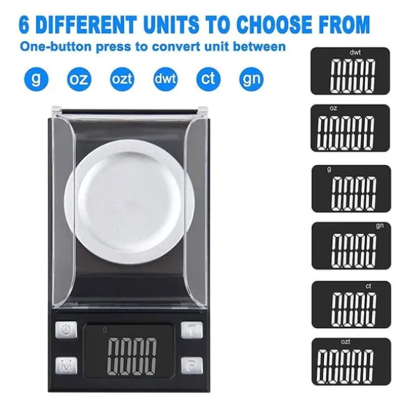 Digital mini våg i fickformat 50 g/0,001 g