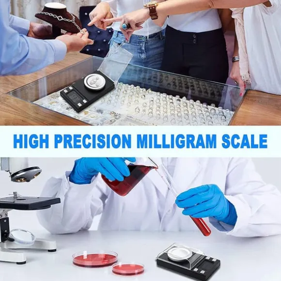 Digital mini våg i fickformat 50 g/0,001 g