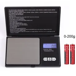 Digital våg 0,01g - 200g pocketscale digitalvåg inkl. batterier