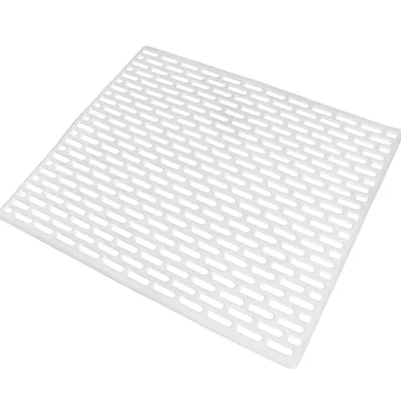 Diskbänksmatta Gummi Vit Grid Insatsdyna 33x28 cm