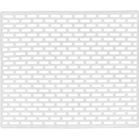 Diskbänksmatta Gummi Vit Grid Insatsdyna 33x28 cm