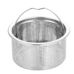 Diskbänkssil med handtag 304 rostfritt stål diskbänksavlopp Djup kopp korgsil 3 tum ytterdiameter