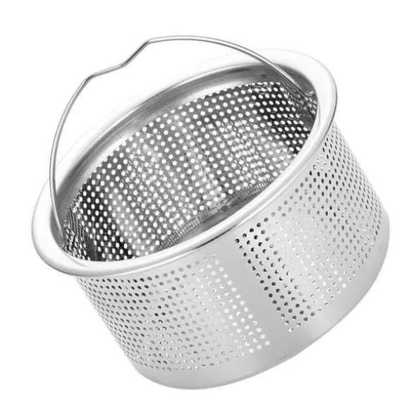 Diskbänkssil med handtag 304 rostfritt stål diskbänksavlopp Djup kopp korgsil 3 tum ytterdiameter