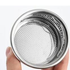 Diskbänkssil med handtag 304 rostfritt stål diskbänksavlopp Djup kopp korgsil 3 tum ytterdiameter