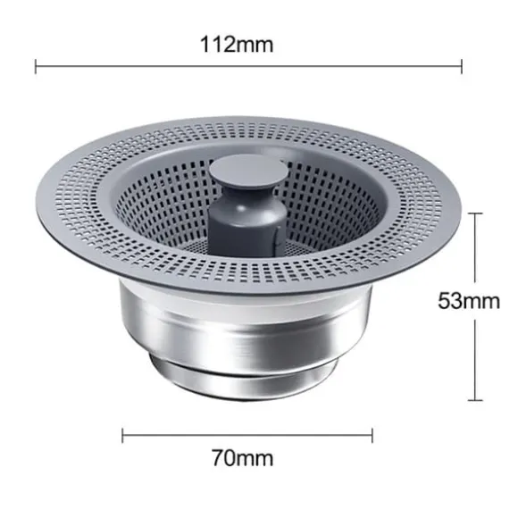 Diskhopropp 112 mm i rostfritt stål och ABS