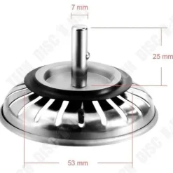 Diskho - Rostfritt stål - Set med 2 - 80 mm - Silver - Avfallfiltrering