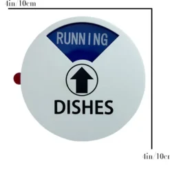 Diskmaskin Magnet Ren Smutsig Skylt Indikator, Magnetisk Diskmaskin Dekal Etikett