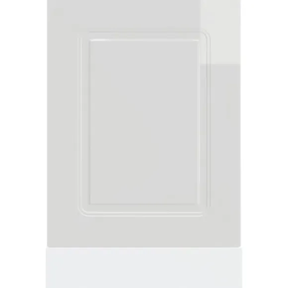 Diskmaskinspanel högglans vit 45x1,5x67 cm konstruerat trä