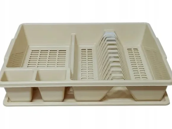 Disktorkställ med avlopp - BEIGE Bentom