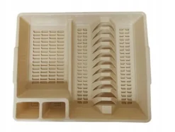 Disktorkställ med avlopp - BEIGE Bentom