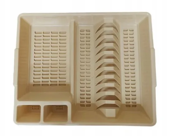 Disktorkställ med avlopp - BEIGE Bentom