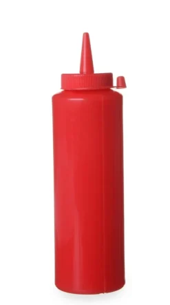 Dispenserbehållare för kalla såser 0,35l. röd - Hendi 557815