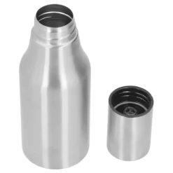 Dispenser för olivolja i rostfritt stål 500ML Läcksäker Dammsäker kök Olivolja Karaff Silver