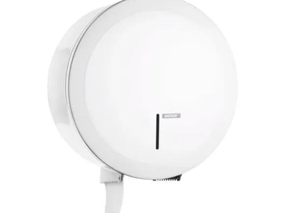 Dispenser Toiletpapir Katrin Jumbo Midi/Maxi med Lås Metal Hvid