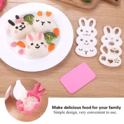 DIY kaninform livsmedelskvalitet PP-material sushi risrulle bentoform hantverksrisrulleform