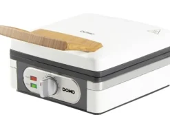 DOMO DO9274W Våffeljärn, 1400W, 2 stora våfflor, temperaturreglering