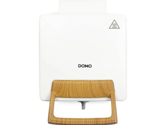 DOMO DO9274W Våffeljärn, 1400W, 2 stora våfflor, temperaturreglering