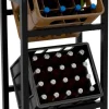 Dricks Crate Holder Stapel - Bottess Rack - Stylish Drink Storage, Rostless Steel | Färg: Svart | Storlek: 75x47x31 cm