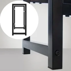 Dricks Crate Holder Stapel - Bottess Rack - Stylish Drink Storage, Rostless Steel | Färg: Svart | Storlek: 75x47x31 cm