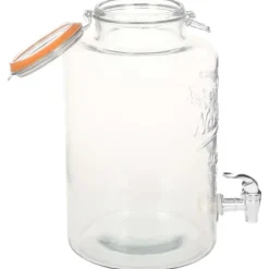 Dryckesautomater - Living Glasbehållare XXL med tappkran transparent 8 L