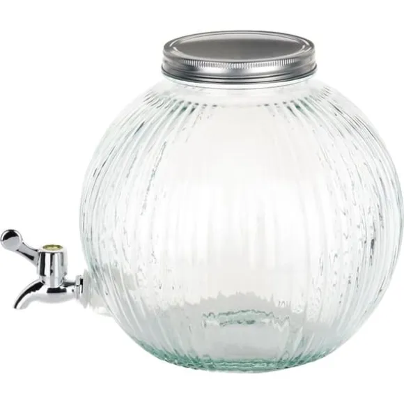 Dryckesautomat i glas med kran, kula, 5,5L, UTMÄRKT HUSPRODUKTER 139774